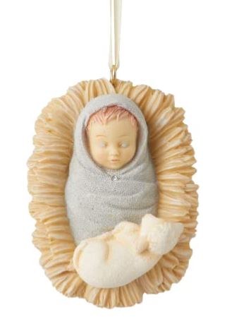 HE IS BORN JESUS AND LAMB ORNAMENT