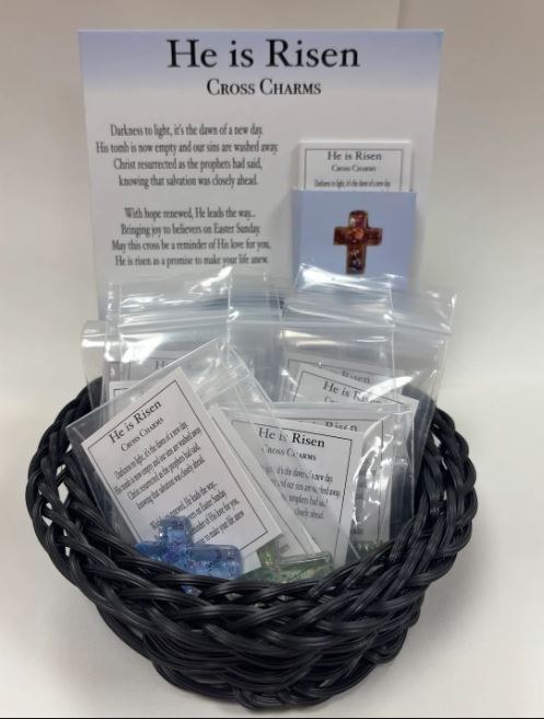 HE IS RISEN POCKET CROSS