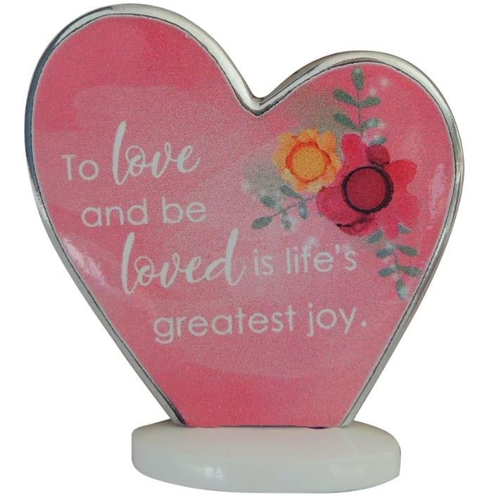 HEART PLQ LOVE AND BE LOVED