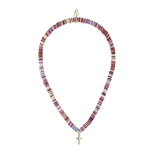 HEISHI NECKLACE WITH CROSS