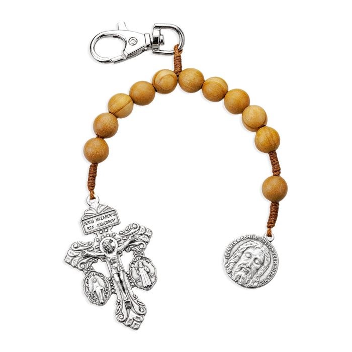 HOLY FACE ONE DECADE ROSARY W/CLIP