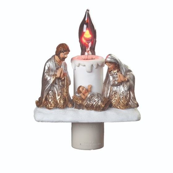 HOLY FAMILY CANDLE NIGHT LIGHT
