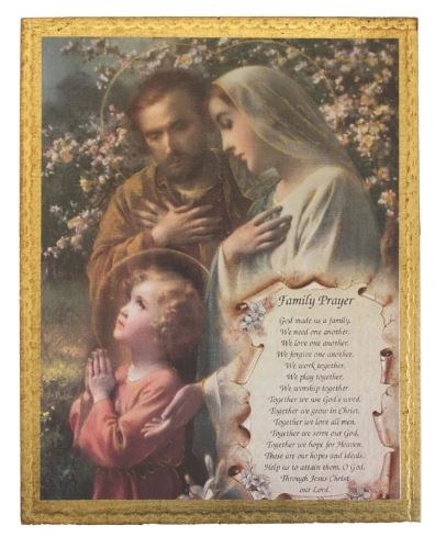 HOLY FAMILY FLORENTINE PLAQUE