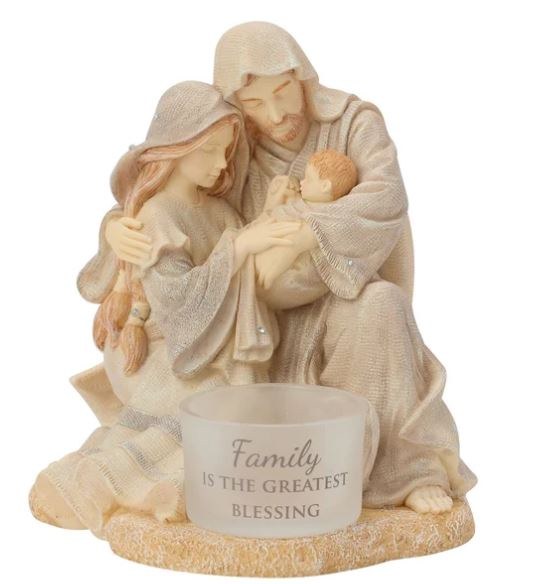 HOLY FAMILY VOTIVE STATUE