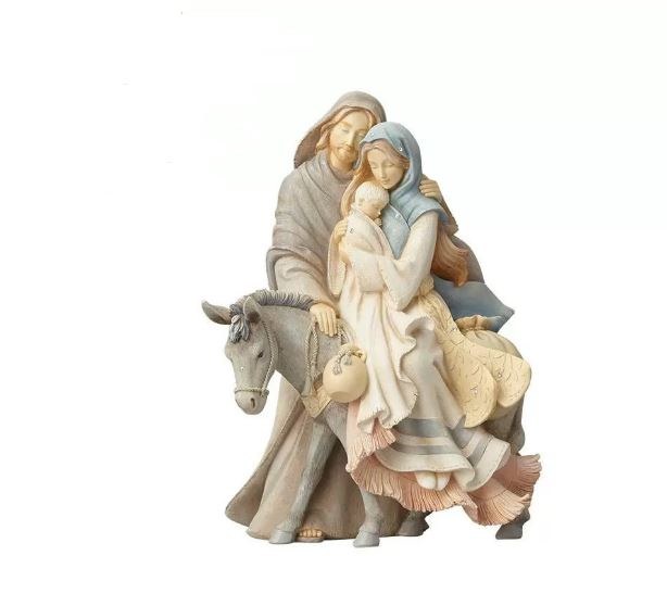 HOLY FAMILY WITH DONKEY