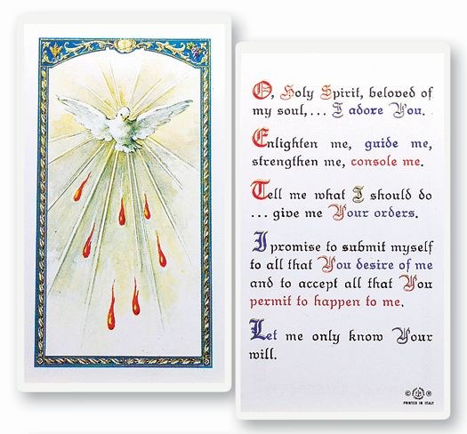 HOLY SPIRIT PRAYER CARD