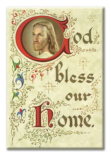 GOD BLESS OUR HOME MAGNET