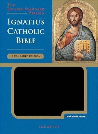 IGNATIUS BIBLE- LARGE PRINT EDITION LEATHER