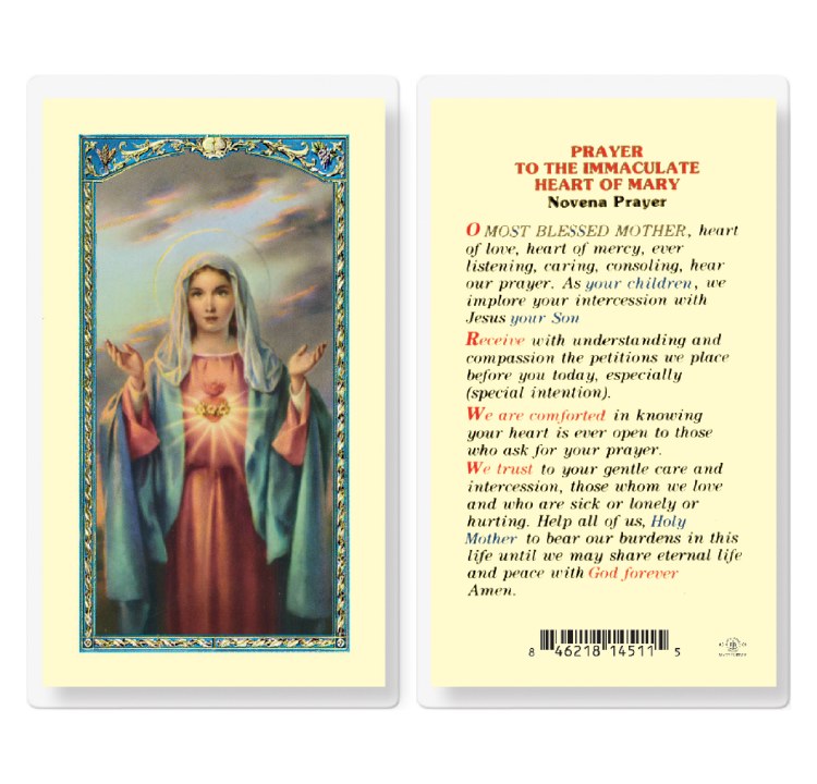 NOVENA PRAYER TO THE IMMACULATE HEART OF MARY