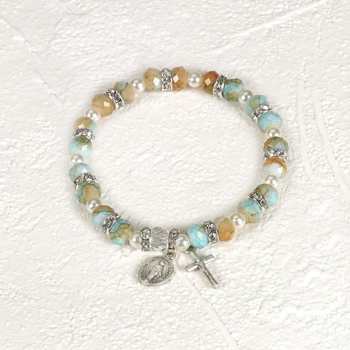 LIGHT BLUE IMITATION STONE BRACELET