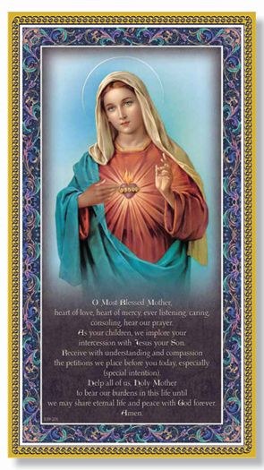 IMMACULATE HEART OF MARY PLAQUE