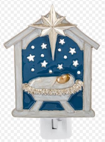 JESUS IN MANGER NIGHT LIGHT