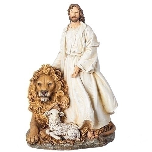 JESUS WITH LION AND LAMB