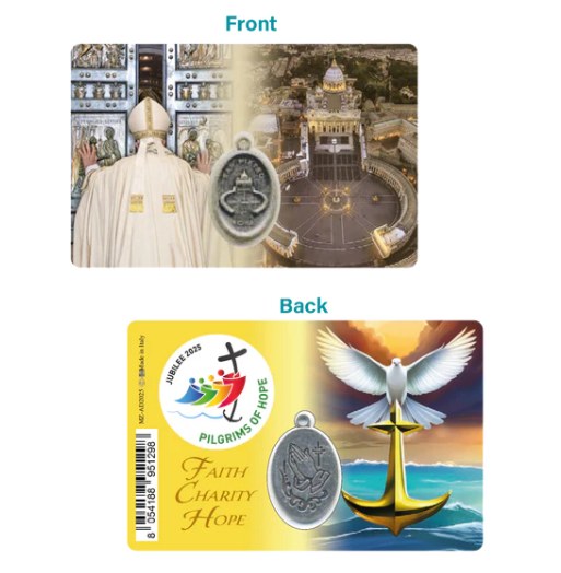JUBILEE 2025 2 SIDED CARD WITH MEDAL