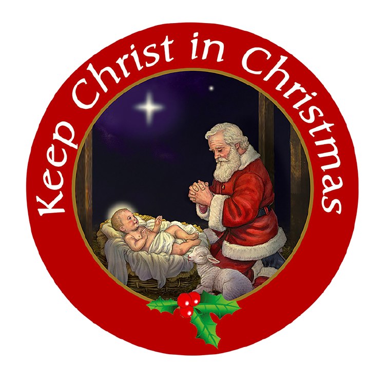 KEEP CHRIST IN CHRISTMAS AUTO MAGNET