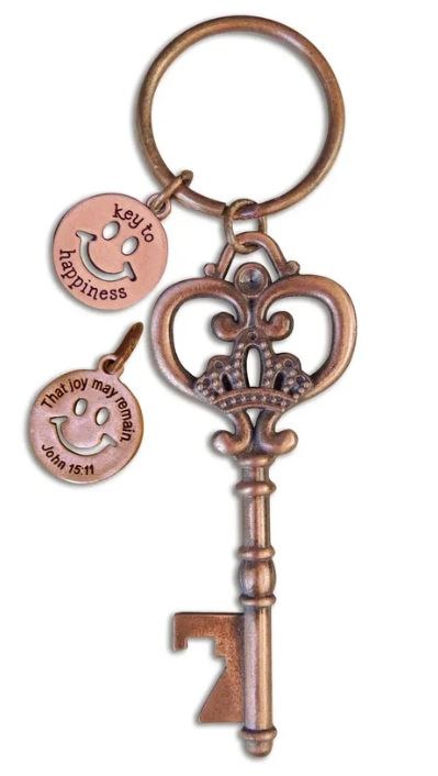 KEY TO HAPPINESS KEY RING