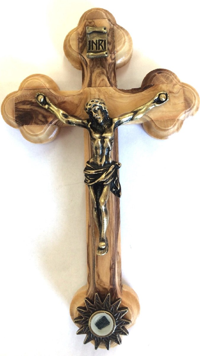 PEWTER PLATED BRONZE CORPUS CRUCIFIX - Divine Mercy Gift Shop