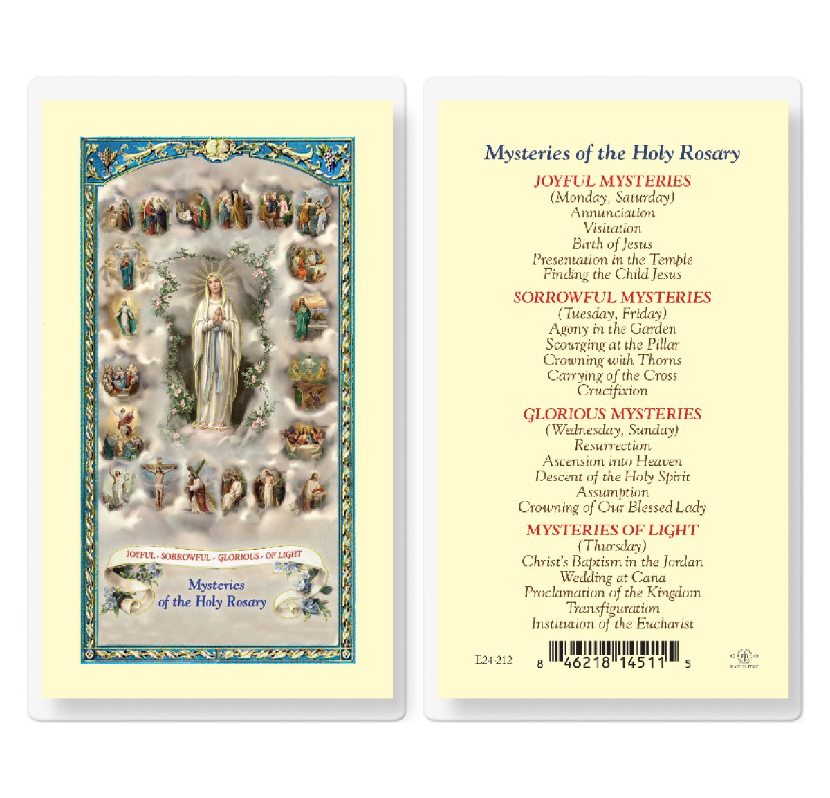 What Are The 15 Original Mysteries Of The Rosary
