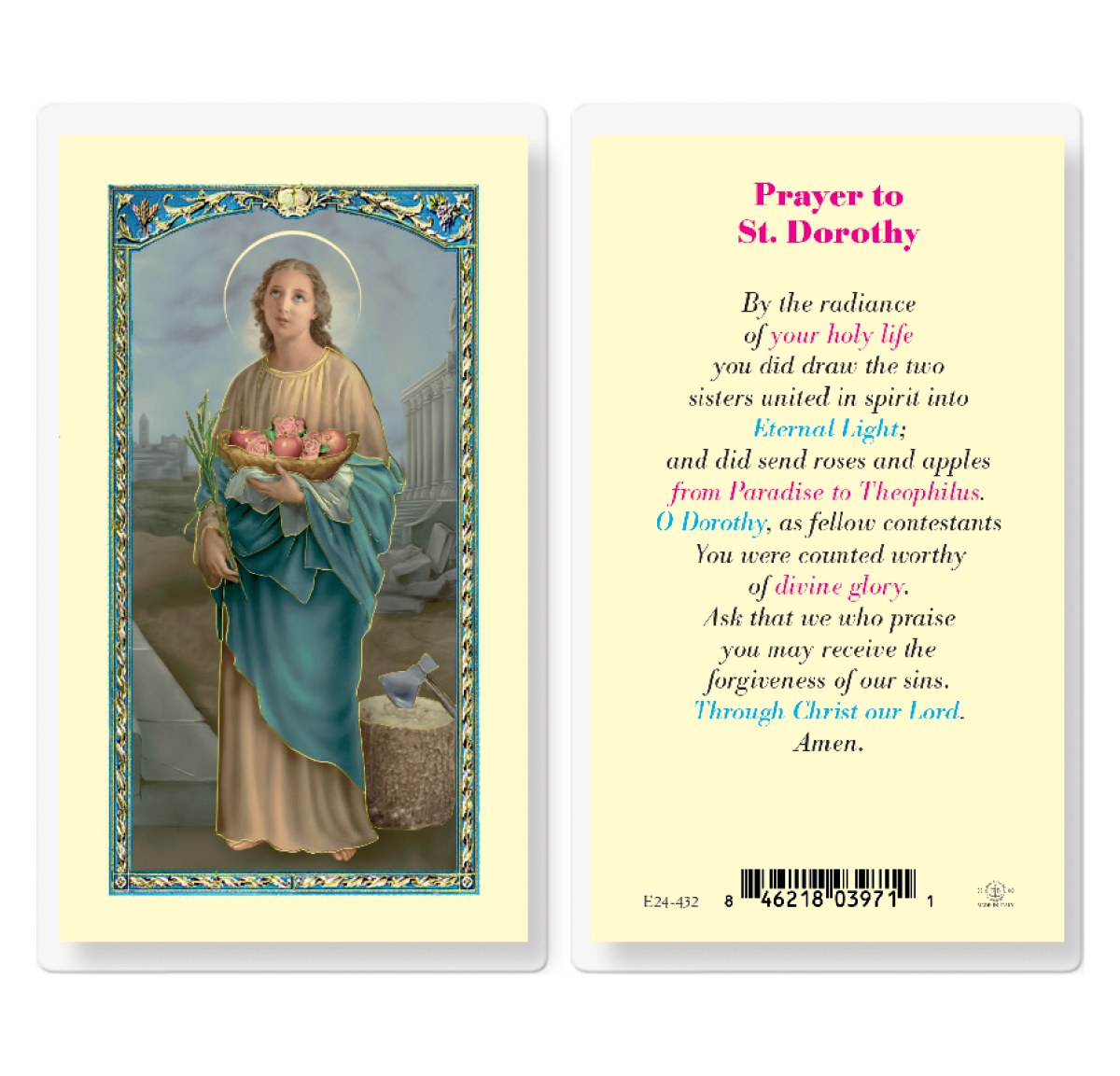 PRAYER TO ST DOROTHY - Divine Mercy Gift Shop