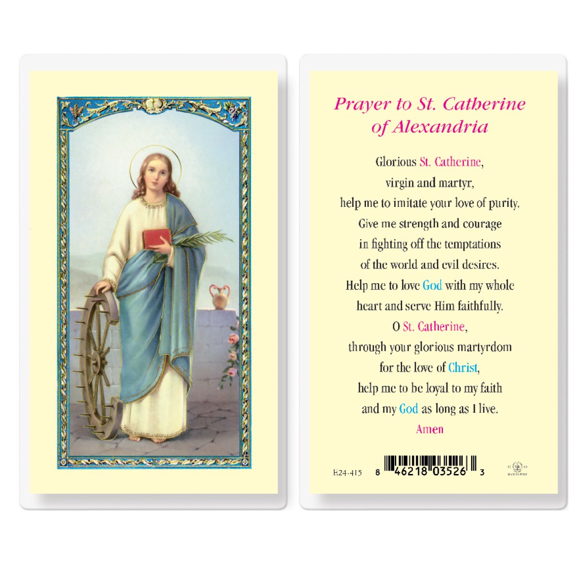 ST CATHERINE OF ALEXANDRIA - Divine Mercy Gift Shop