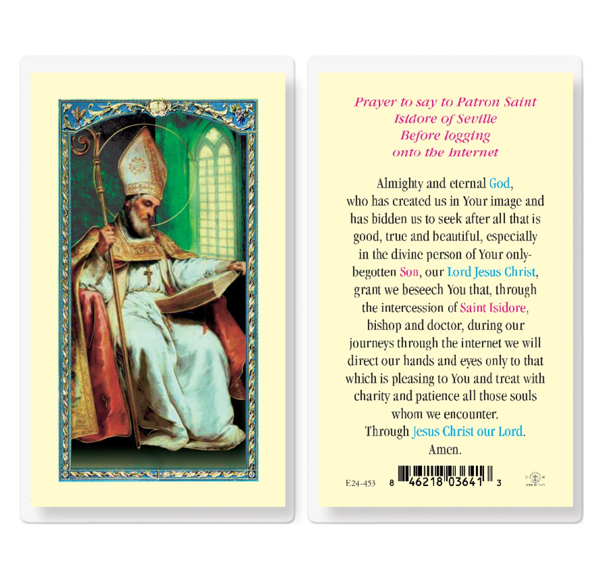 PRAYER TO ST ISADORE OF SEVILLE - Divine Mercy Gift Shop