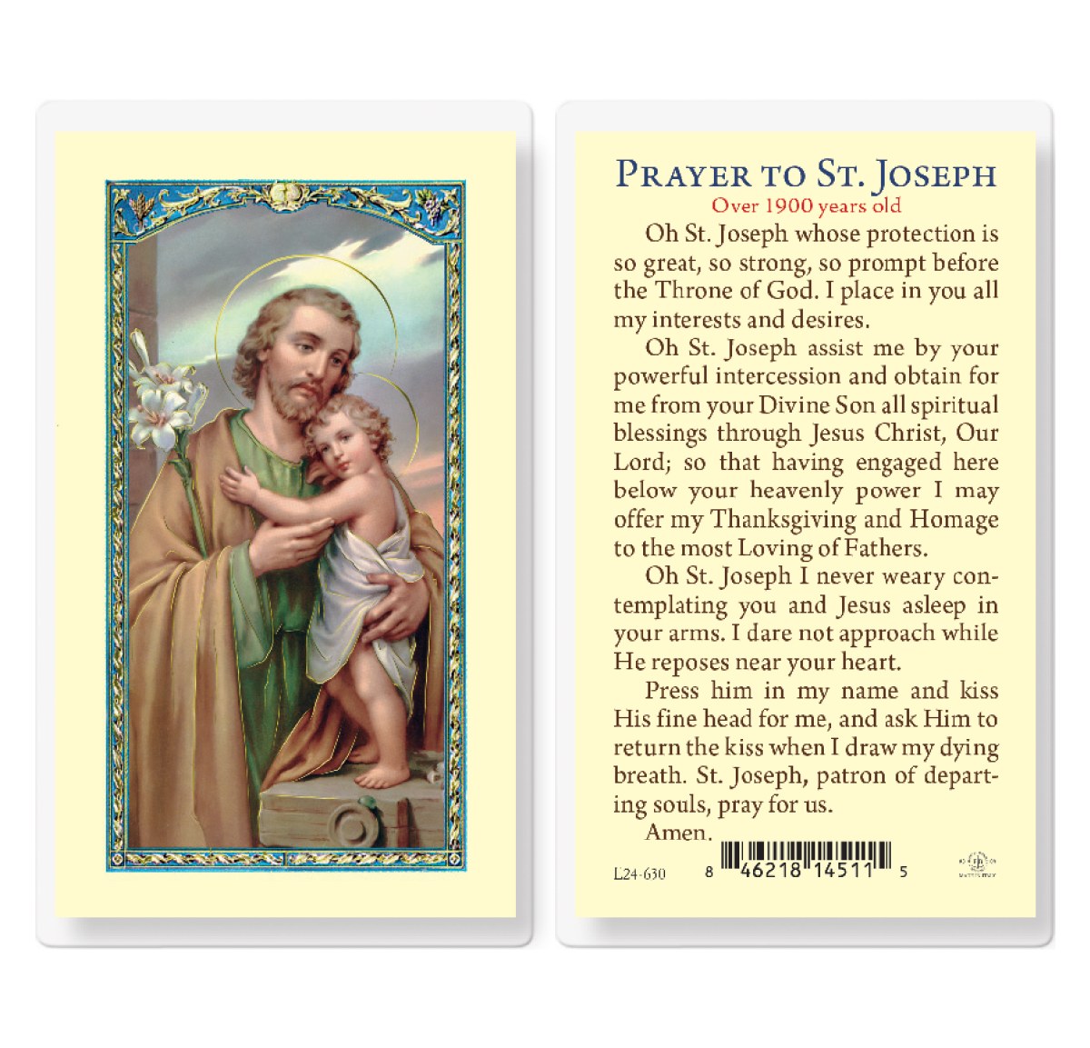 ST JOSEPH 1900 YEARS OLD - Divine Mercy Gift Shop