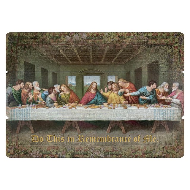 LAST SUPPER 19"X27" WALL PLAQUE