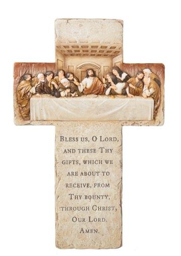 LAST SUPPER WALL CROSS WITH PRAYER