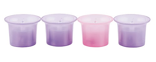 LED ADVENT FLAMELESS VOTIVE 4PC SET