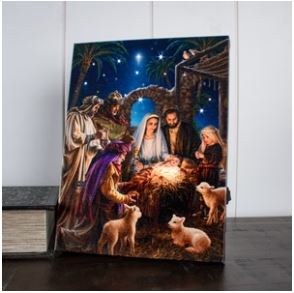 LED CANVAS NATIVITY
