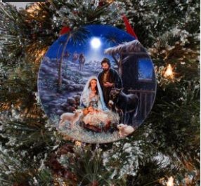 A SAVIOR IS BORN ORNAMENT
