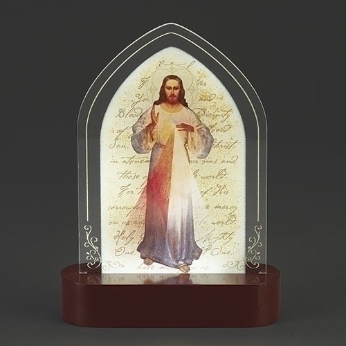 8" LED DIVINE MERCY ACRYLIC PLAQUE