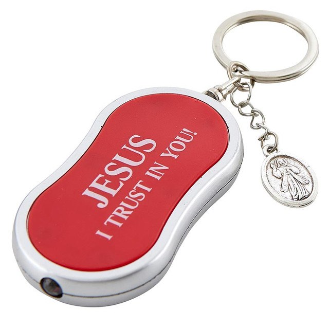 JESUS, I TRUST IN YOU FLASHLIGHT KEY CHAIN