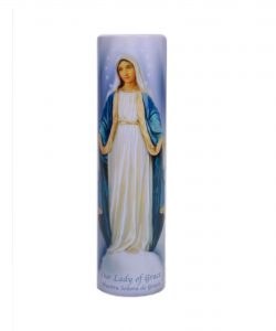 OUR LADY OF GRACE LED CANDLE