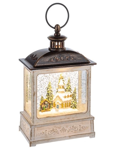 LED SHIMMER CHURCH LANTERN