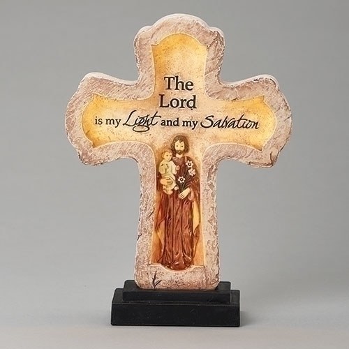 LED ST JOSEPH STANDING CROSS