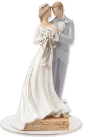 BRIDE AND GROOM CAKE TOPPER