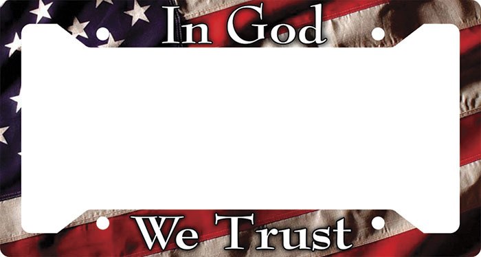 In God We Trust License Plate Frame