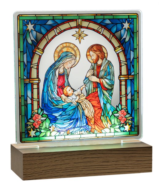 LITE UP HOLY FAMILY TABLETOP