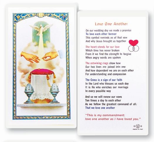 LOVE ONE ANOTHER PRAYER CARD