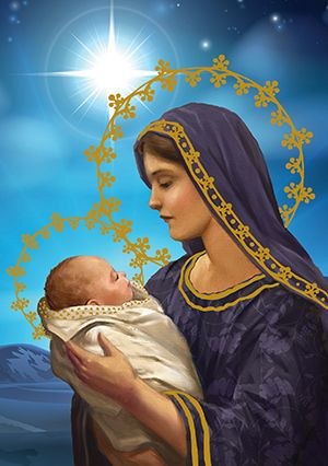 MADONNA &amp; CHILD BOXED CHRISTMAS CARDS