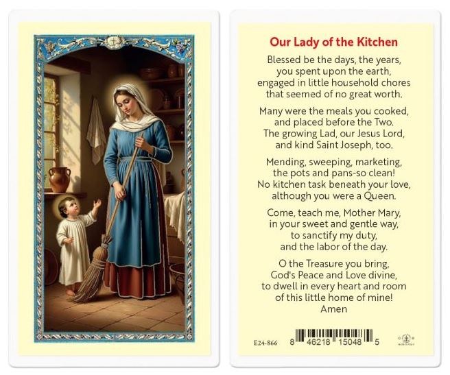 MADONNA KITCHEN PRAYERCARD