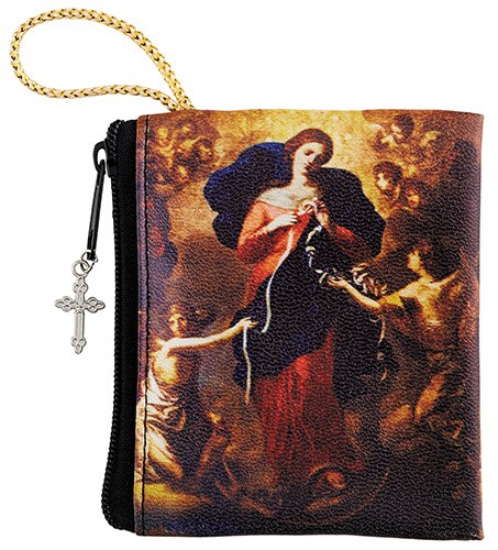 MARY, UNTIER OF KNOTS ZIPPERED ROSARY CASE