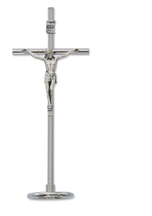 6.5'' STANDING METAL CRUCIFIX