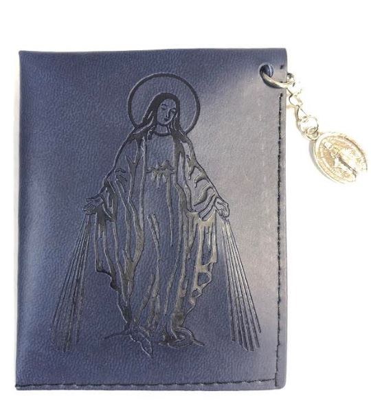 MIRACULOUS MEDAL FAUX LEATHER POUCH