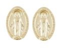 MIRACULOUS MEDAAL POST EARRINGS