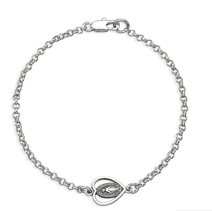 MIRACULOUS STERLING HEART CHAIN