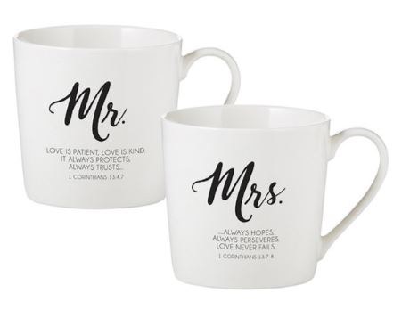 MR &amp; MRS CAFE MUG SET