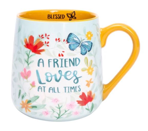 A FRIEND LOVES AT ALL TIME MUG