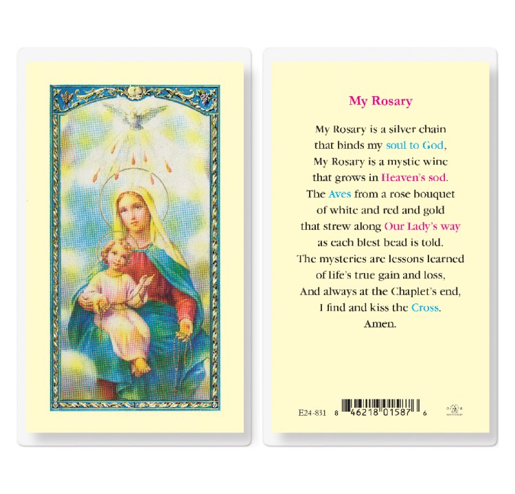 MY ROSARY PRAYERCARD